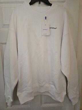 Off-White Tattoo Arrow Skate Crewneck Size L NWT Authentic Streetwear